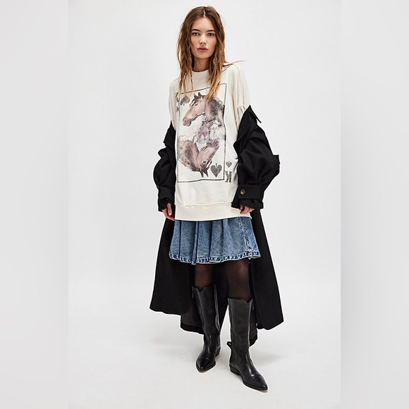 Free People Tops - 🆕 FREE PEOPLE X RAGABOND | WESTERN TUNIC |  SZ: M | IVORY